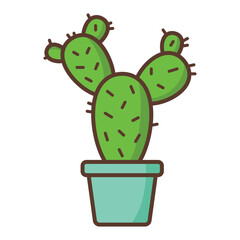 Cactus icon design vector on trendy design