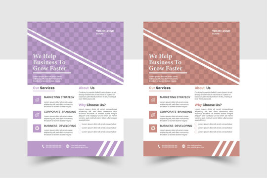 Corporate Business Flyer Template Design.Creative professional a4 flyer, flyer template layout design, business flyer, Business brochure flyer design layout template, corporate banners and leaflets.