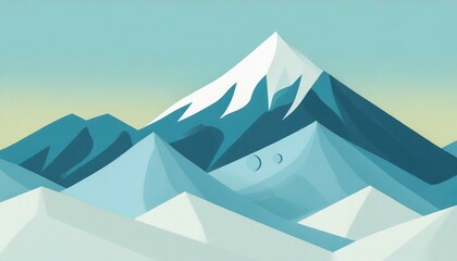 illustration of a mountain landscape