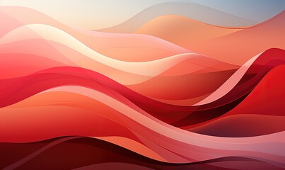 Red wavy background with lines. Created with Ai