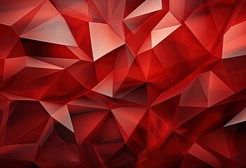 Vector abstract geometric background red triangle background. Created with Ai