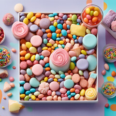 Fototapeta na wymiar candies in a box