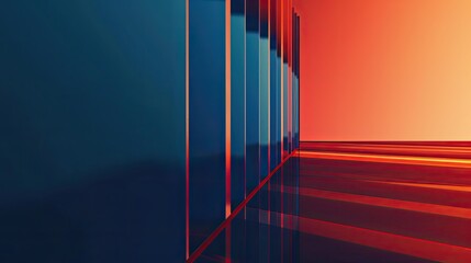 Obraz premium Clean Abstract Album Cover with Minimalist Design and Border, Generative AI