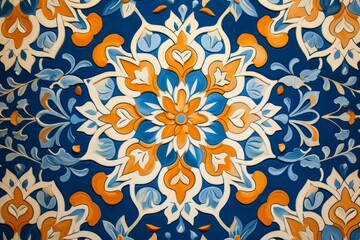 Fototapeta na wymiar intricate and ornate floral pattern