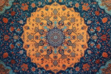 ornate floral pattern on a dark background