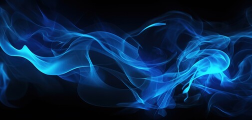 artistic illusion blue smoke