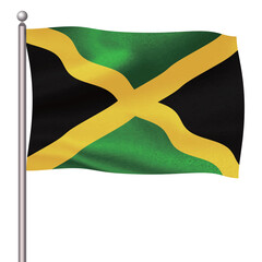 ジャマイカ　国　旗　ポール　アイコン