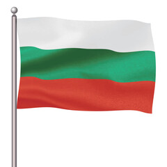 ブルガリア　国　旗　ポール　アイコン