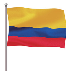 コロンビア　国　旗　ポール　アイコン