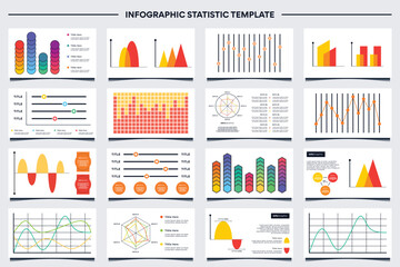 Diagram info graphic element design template - obrazy, fototapety, plakaty