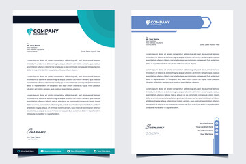 Letterhead and business card template collection
