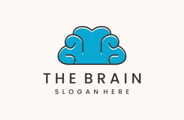 Creative Brain Logo Icon Design Template