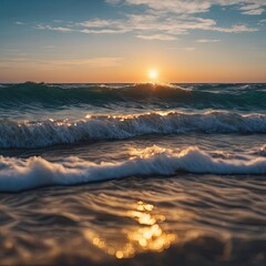 waves crashing on the rocks