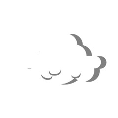 Obraz premium cartoon cloudy in a flat design. White cloud collection
