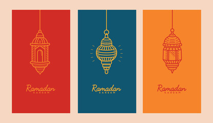 Ramadan kareem greeting banner for social media post template. Ramadan mubarak Islamic greeting banner