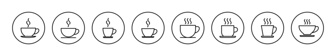 coffee cup icon vector. cup a coffee sign and symbol