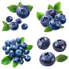 Blueberries Isolate on transparent background