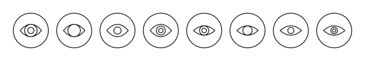Eye icon vector. Eye sign and symbol. Look and Vision icon.