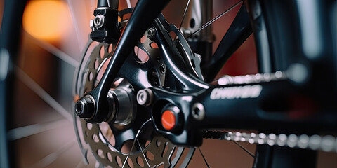 Obraz premium brake of a bicycle,