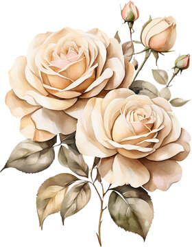 beige roses 4