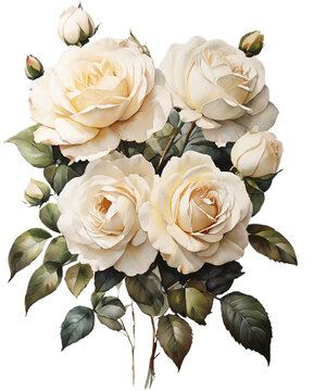 white roses 5