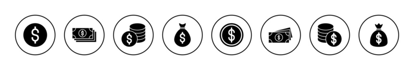 Money icon vector. Money sign and symbol