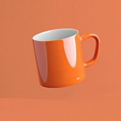 Floating Mug Mockup, Generative AI