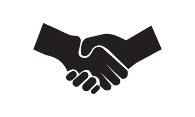 Hand shake icon logo design,symbol, agreement icon. Handshake icon. Vector illustration.