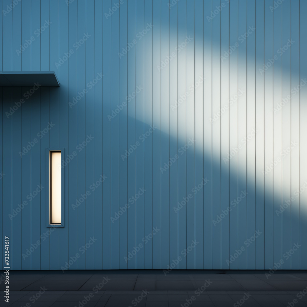 Poster minimal building with light, for abstract background
