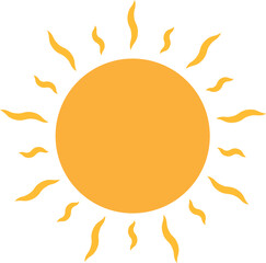 Sun icon vector for your web design, logo, UI. illustration