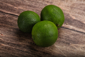 Green sour tropical Lime fruit