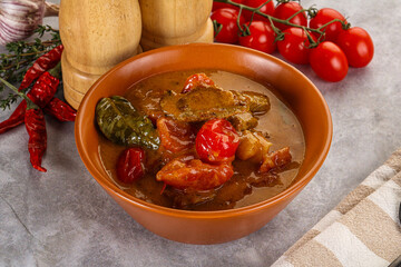 Yellow Thai curry with beef