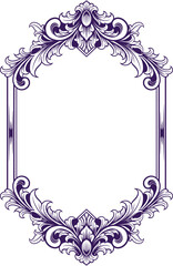 Classic vintage ornament frame vector illustration