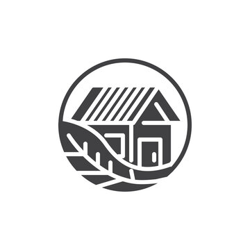 Sustainable living vector icon