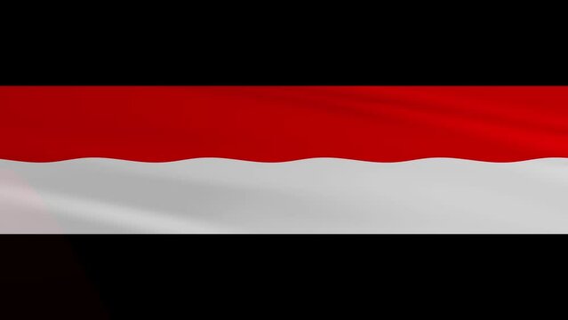 Indonesian Wavin Flag Video Footage Overlay 4K