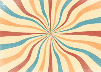 retro background with rays