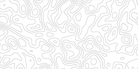 Topographic map background with geographic line map with elevation assignments.Modern design with White topographic wavy pattern design. Paper Texture Imitation of a Geographical map shades .	