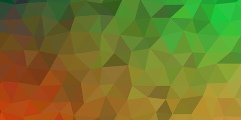 Abstract low Poly with gradient background. Triangle shapes Design used in web site, texture. Technical futuristic template for business design and presentation. Mosaic gradient triangles template.