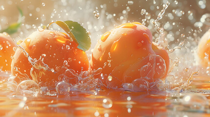 Splash of Freshness: Apricots