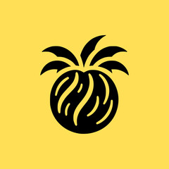 Fototapeta na wymiar Coconut logo vector illustration, coconut logo icon, premium logo icon