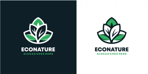 Fotobehang Eco Nature Logo Template Design Vector, Creative Symbol, Icon © Samad