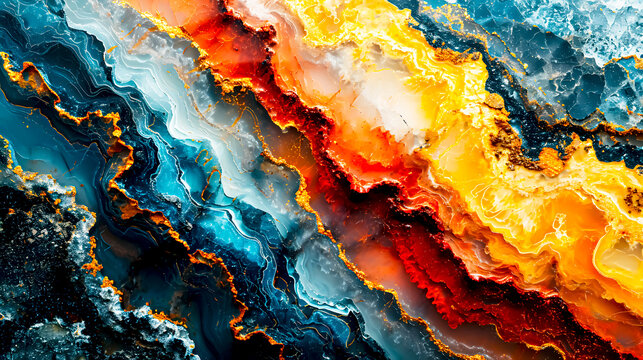 Abstract Background with Soft Colored Marble. Rainbow collors