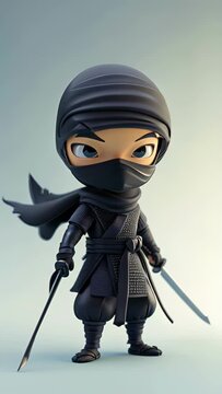 Cartoon digital avatars of Micro Ninja NinjaNavi