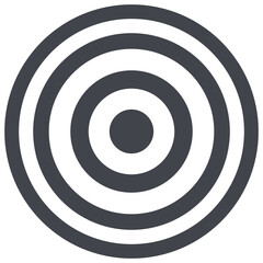Target icon isolated on white background.