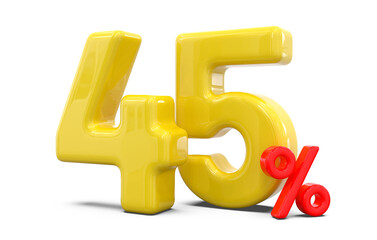 45 Percent off Promotion Sale Off in 3d