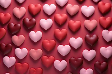 A Valentine's Day themed stock photo showcasing a multitude of hearts.