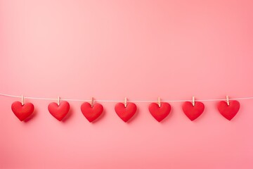 Hang Heart-Shaped Balloons on a Pink String