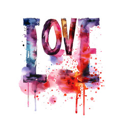 Radiant ‘LOVE’ blossoms in a floral-inspired Valentine’s illustration, bringing warmth and joy to the occasion.