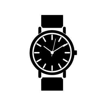 Fancy Watch Logo Monochrome Design Style