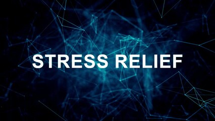 Animated futuristic texts about Massage Therapy, relaxation and stress relief services - Powered by Adobe